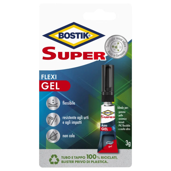 UHU BOSTIK SUPER FLEXI GEL ADESIVO ISTANTANEO IN BLISTER GR3