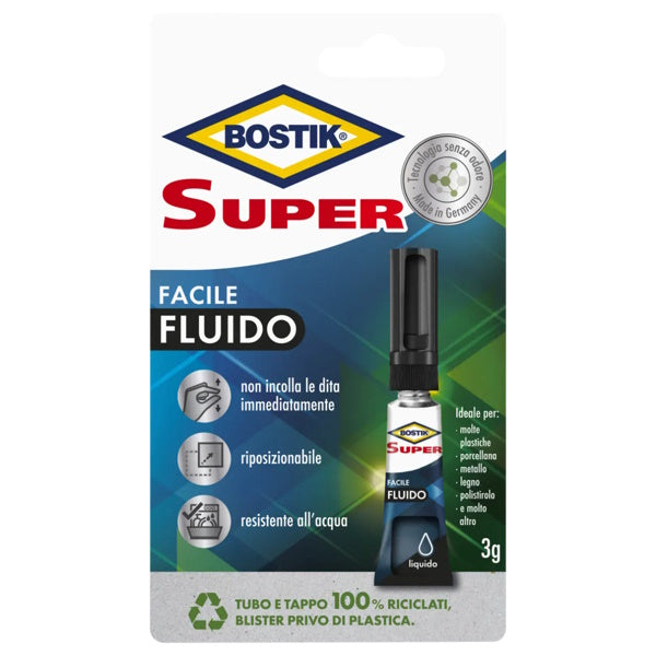 UHU BOSTIK SUPER FACILE FLUIDO ADESIVO ISTANTANEO IN BLISTER GR3