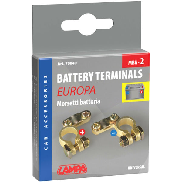 LAMPA MORSETTI PER CAVI BATTERIE A COPPIA MBA-2