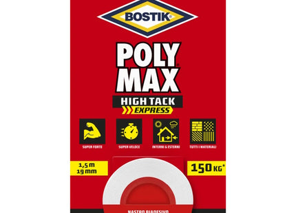 UHU BOSTIK POLYMAX NASTRO BIADESIVO HTE MM19X1,5MT BIANCO