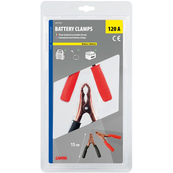 LAMPA COPPIA PINZE PER CAVI BATTERIE