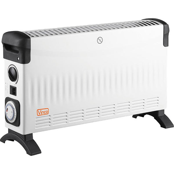 VINCO TERMOCONVETTORE VENTILATO TURBO/TIMER 2000W COLORE BIANCO