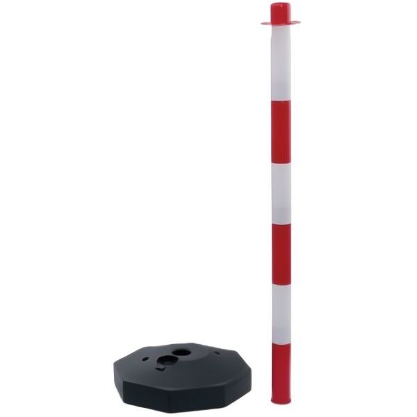 3G ITALIA COLONNINA IN PVC H.CM90 BIANCA/ROSSA F.2685 SENZA BASE