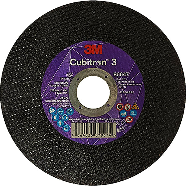 3M CUBITRON III DISCO DA TAGLIO T41 D.MM115X1,0X22 ART.86647