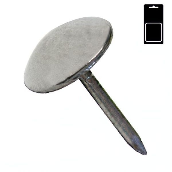 SODIFER BULLETTE IN FERRO NICHELATE TESTA BOMBATA MM 9 BLISTER PZ 50