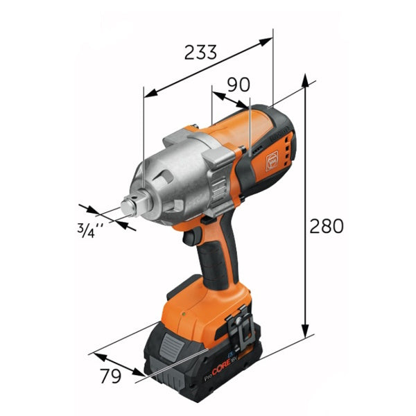 FEIN AVVITATORE A IMPULSI A BATTERIA ASCD18-1000 W34 AS SET 8 AH