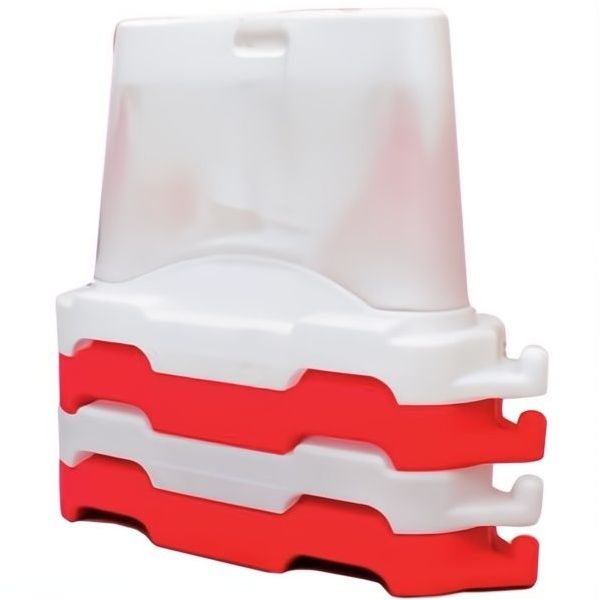 3G ITALIA BARRIERA NEW JERSEY IMPILABILE CM100X40X70 COLORE ROSSO