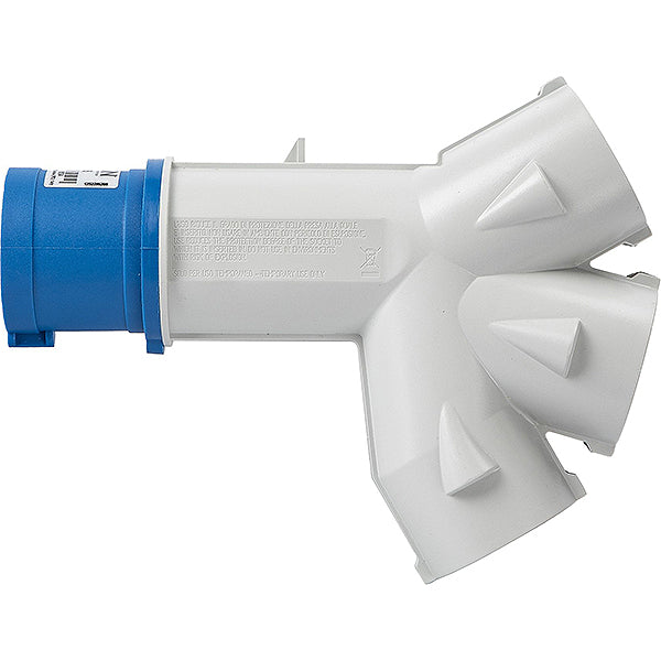 FME ADATTATORE TRIPLO SPINA CEE 2P+T 16A 3 PRESA SCHUKO BIPASSO