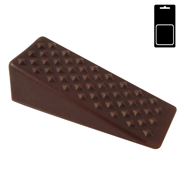 SODIFER CUNEO FERMAPORTE IN PLASTICA CON ADESIVO MARRONE BLISTER PZ6