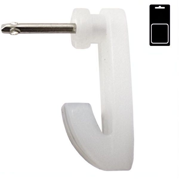 SODIFER GANCI DA PARETE IN NYLON GHIACCIO CON CHIODO BLISTER DA PZ10