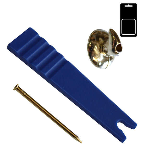 SODIFER GANCI DA PARETE IN ZAMA OTTONATA CON CHIODO E APPLICATORE PZ20