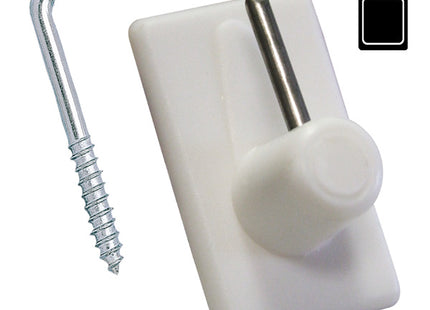SODIFER GANCI ADESIVI PER BACCHETTE REGGITENDE BIANCO CONF.PZ26