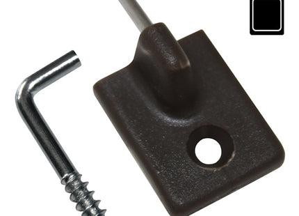 SODIFER GANCI ADESIVI PER BACCHETTE REGGITENDE MARRONE CONF.PZ26