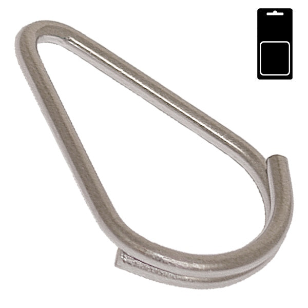 SODIFER ANELLI A PERA PER TENDE IN FERRO NICHELATO BLISTER DA PZ12