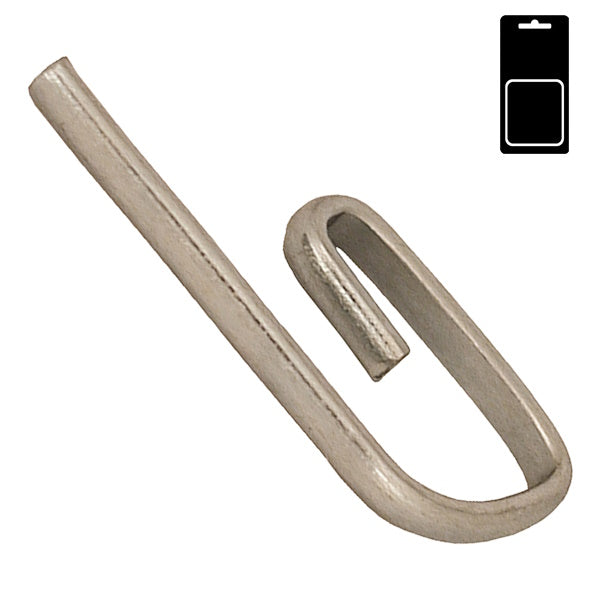 SODIFER GANCI PER TENDE A PROBOSCIDE LUNGHI IN FERRO NICHELATO CONF.PZ25