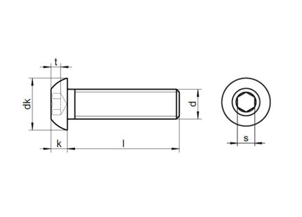 VITE TBEI IN ACCIAIO INOX A2 ISO 7380