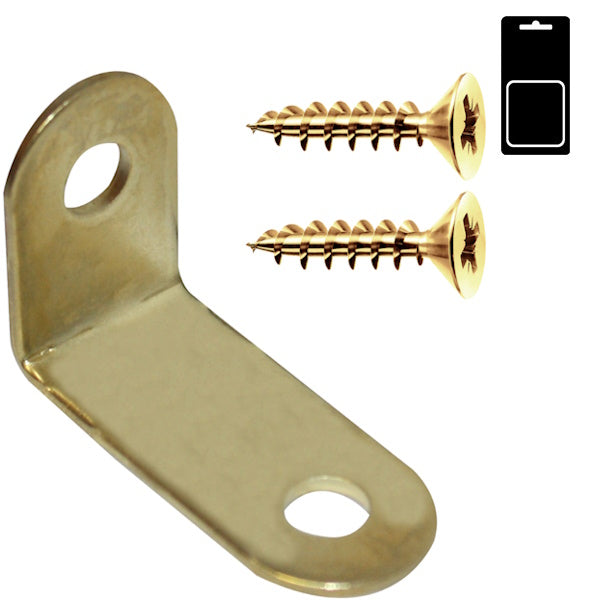 SODIFER LASTRINE AD ANGOLO IN FERRO OTTONATO MM2,35X3,4 BLISTER PZ8