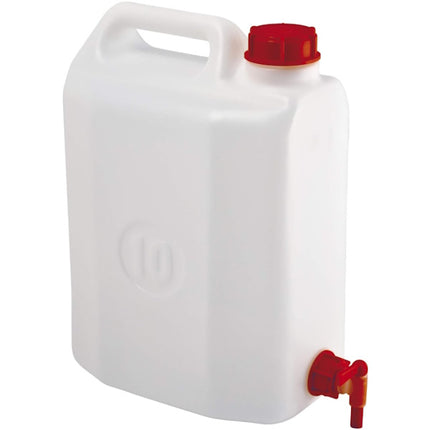 MOBIL PLASTIC TANICA CON RUBINETTO IN PEHD COLORE BIANCO LT10