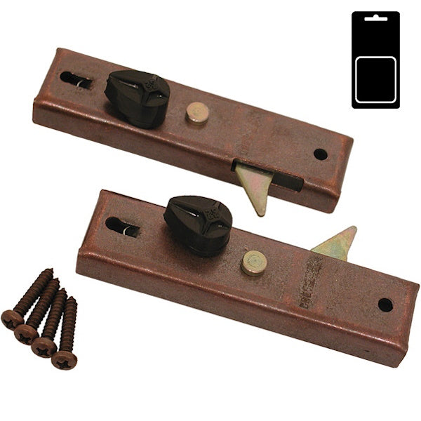 SODIFER CHIUSURA PER TAPPARELLE MOD. VOLGISTOP IN FERRO BRONZATO PZ1*