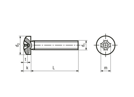 VITE TC PH CLASSE 4.8 ZINCATA BIANCA UNI 7687