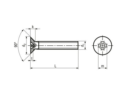 VITE TSP PH IN ACCIAIO INOX A2 UNI 7688