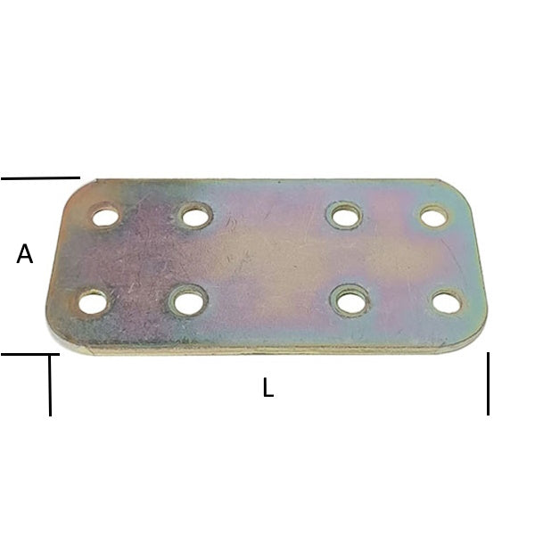 MINUTEX PIASTRA GIUNZIONE DIRITTA LEGGERA MM60X30X2 ACCIAIO ZINCATO