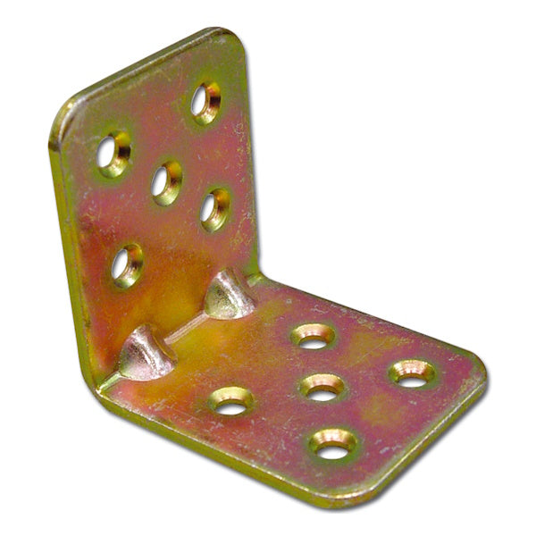 MINUTEX PIASTRA GIUNZIONE PIEGATA LEGGERA CON RINFORZI MM30X30X2 ZINCATA