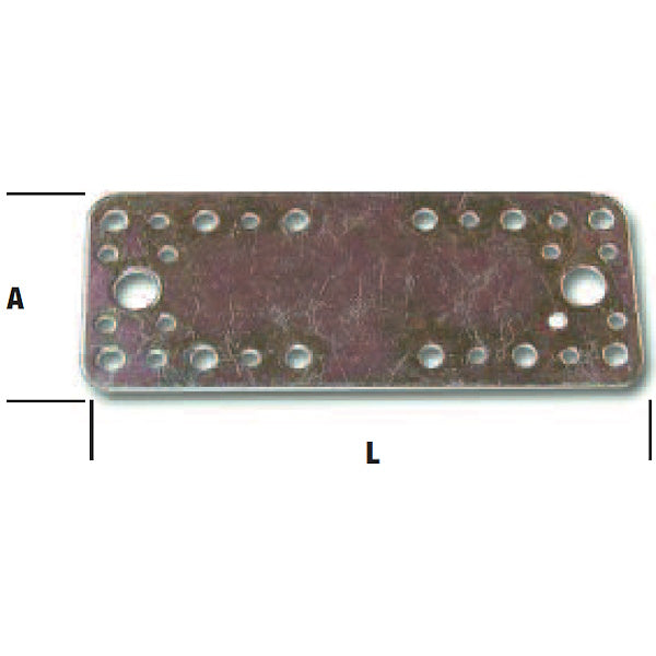 MINUTEX PIASTRA GIUNZIONE DIRITTA MM170X65X2,5 ACCIAIO ZINCATO