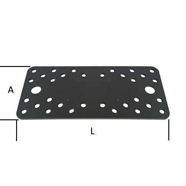 MINUTEX PIASTRA GIUNZIONE DIRITTA MM200X90X3 ACCIAIO GRAFITE