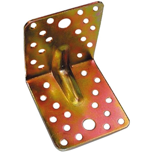 MINUTEX PIASTRA GIUNZIONE PIEGATA NERVATA MM 90X100X3 IN ACCIAIO ZINCATO