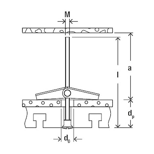 FISCHER ANCORA DI FISSAGGIO KDH CON OCCHIOLO APERTO