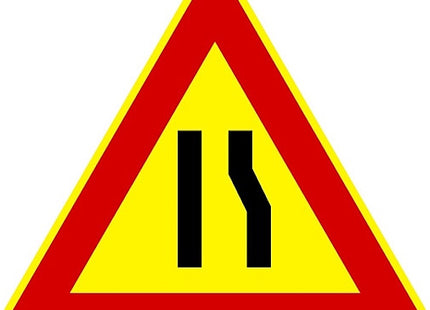 3G ITALIA CARTELLO TRIANGOLO STRETTOIA A DX CM90 F.386 VTR*