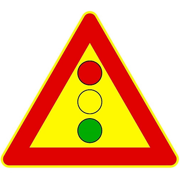 3G ITALIA CARTELLO TRIANGOLO SEMAFORO CM90 F.404 VTR*