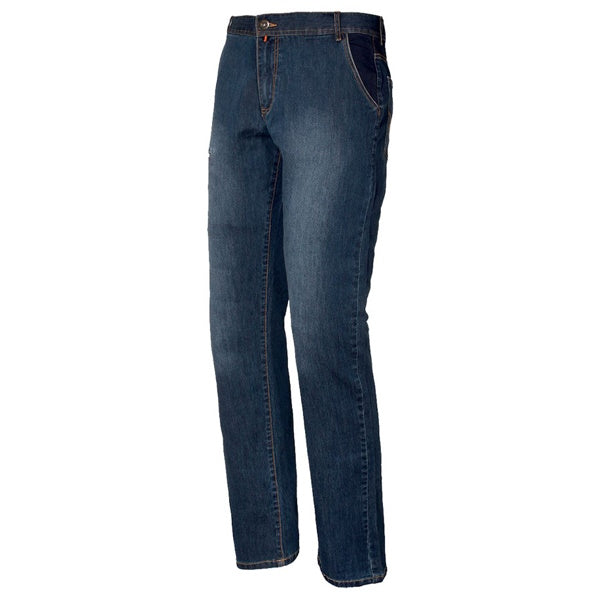 ISSA PANTALONE DA LAVORO JEANS LIGHT STRETCH COLORE BLU