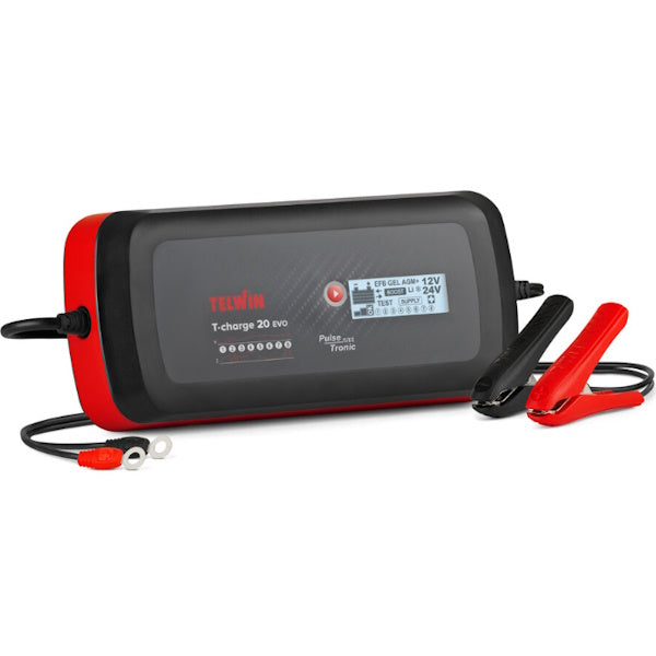 TELWIN CARICABATTERIE/MANTENITORE T-CHARGE 20 EVO 230V 12V/24V