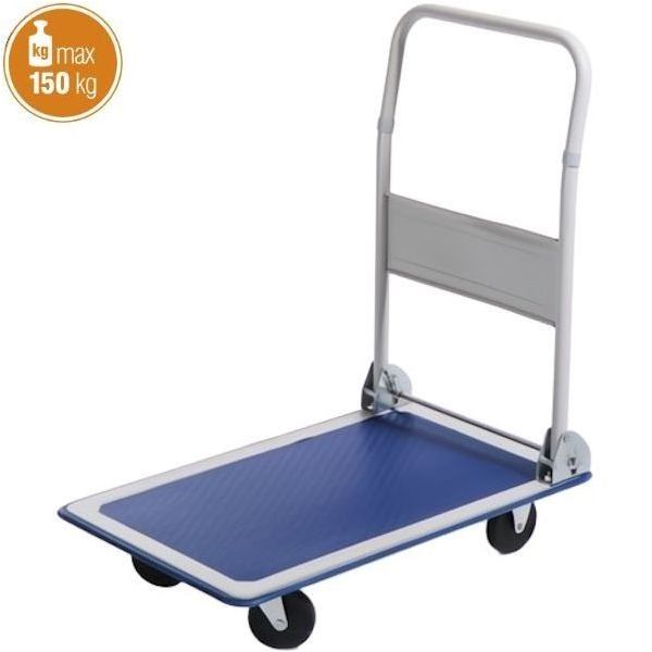 VERDELOOK CARRELLO TUTTOFARE CON PIATTAFORMA PIEGHEVOLE PORTATA KG150