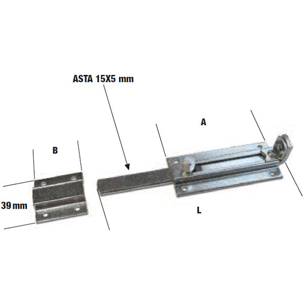 MINUTEX CATENACCIO PORTALUCCHETTO MIGNON ZINCATO BIANCO MM160