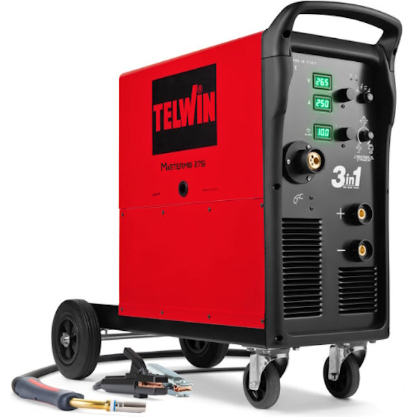 TELWIN SALDATRICE MULTIFUNZIONE MMA/MIG/TIG MASTERMIG 275I 400V