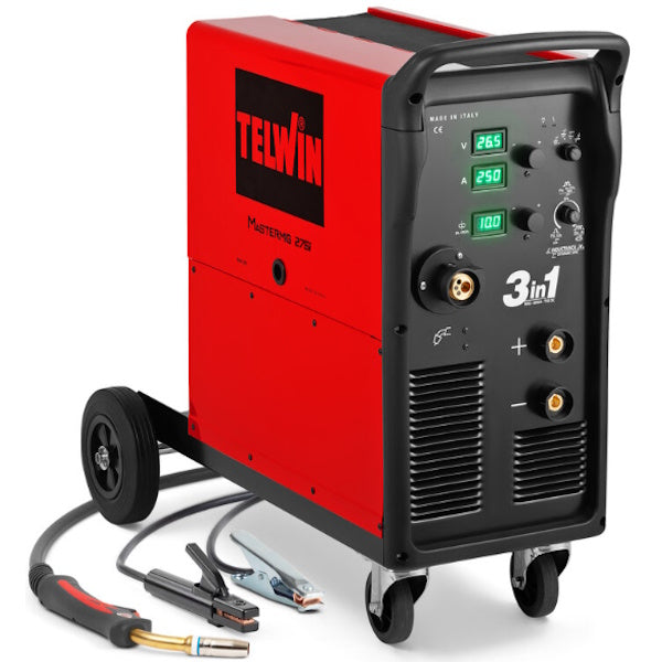 TELWIN SALDATRICE MULTIFUNZIONE MMA/MIG/TIG MASTERMIG 275I 400V*