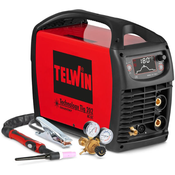 TELWIN SALDATRICE TECHNOLOGY TIG 202 AC/DC 230V + ACCESSORI
