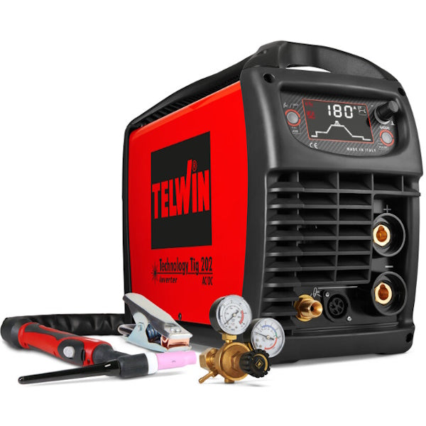 TELWIN SALDATRICE TECHNOLOGY TIG 202 AC/DC 230V + ACCESSORI