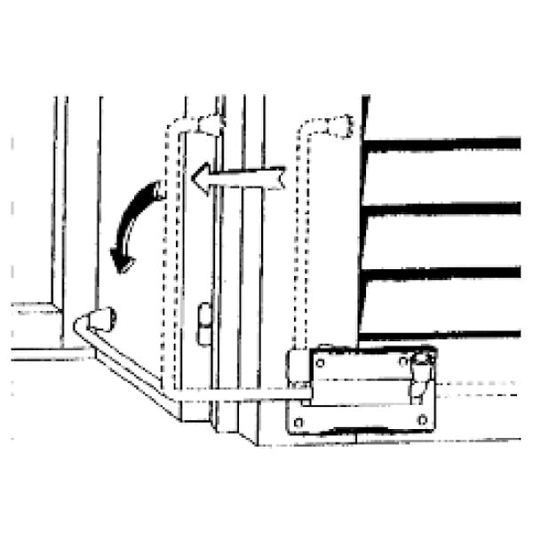 MINUTEX COPPIA DI FERMAPERSIANE IN ACCIAIO ZINCATO NERO