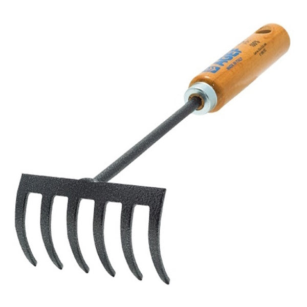 AGEF RASTRELLINO A 6 DENTI CON STELO E MANICO CERTIFICATO FSC 100%