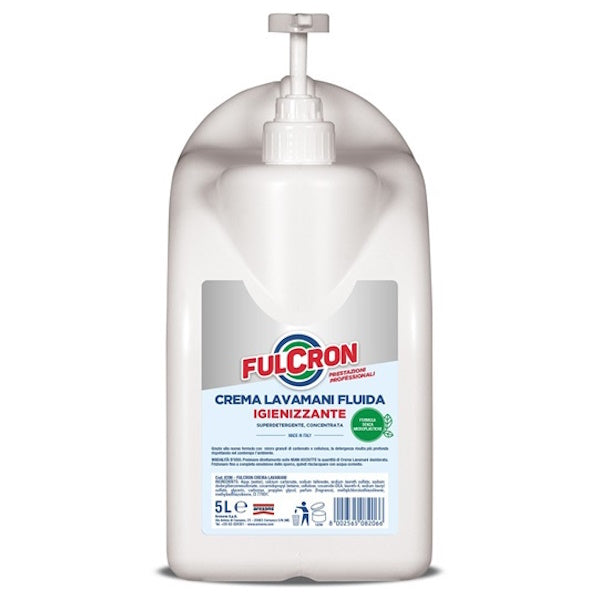 AREXONS FULCRON CREMA LAVAMANI FLUIDA IGIENIZZANTE CON DOSATORE LT5