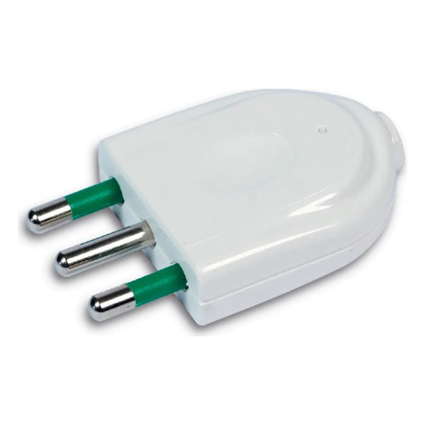 FME SPINA CIVILE VOLANTE 2P+T 10A 250V COLORE BIANCO