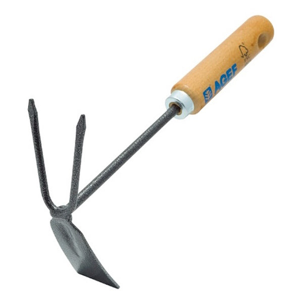 AGEF ZAPPETTA QUADRO BIDENTE CON STELO E MANICO CERTIFICATO FSC 100%