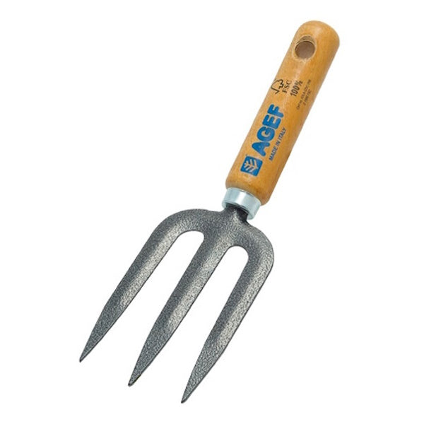 AGEF FORCHETTA 3 DENTI CON MANICO CERTIFICATO FSC 100%