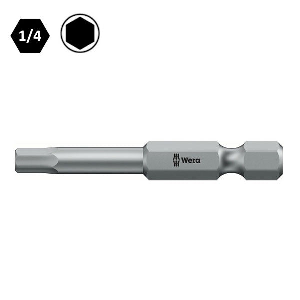 WERA INSERTO BIT 840/4 Z MASCHIO ESAGONALE ATTACCO DA 1/4"
