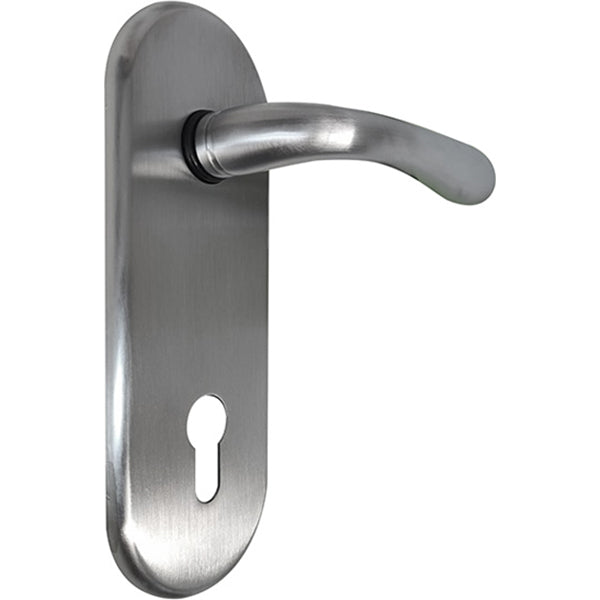 AZZI KIT GUARNITURA INTERNO PORTE CON FORO YALE CROMO SATINATO