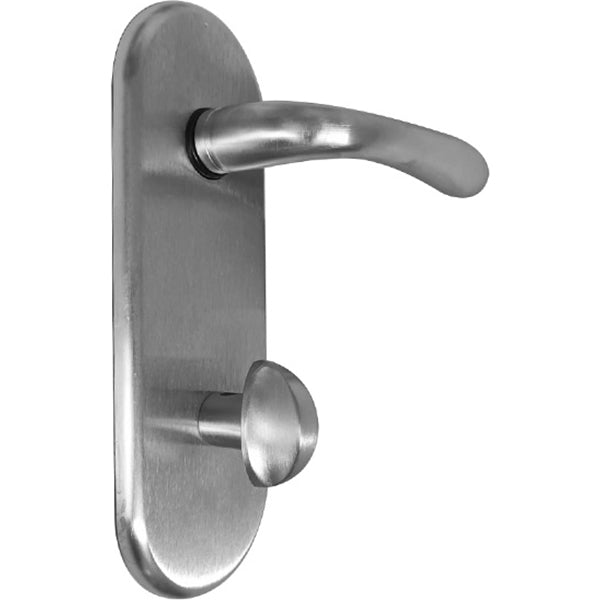 AZZI KIT GUARNITURA INTERNO PORTE CON POMOLO CILINDRO CROMO SATINATO